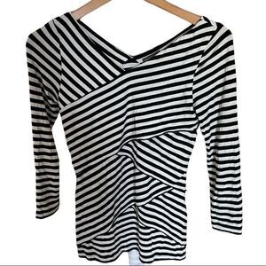 Figure Flattering Vince Camuto Striped Top, XS
